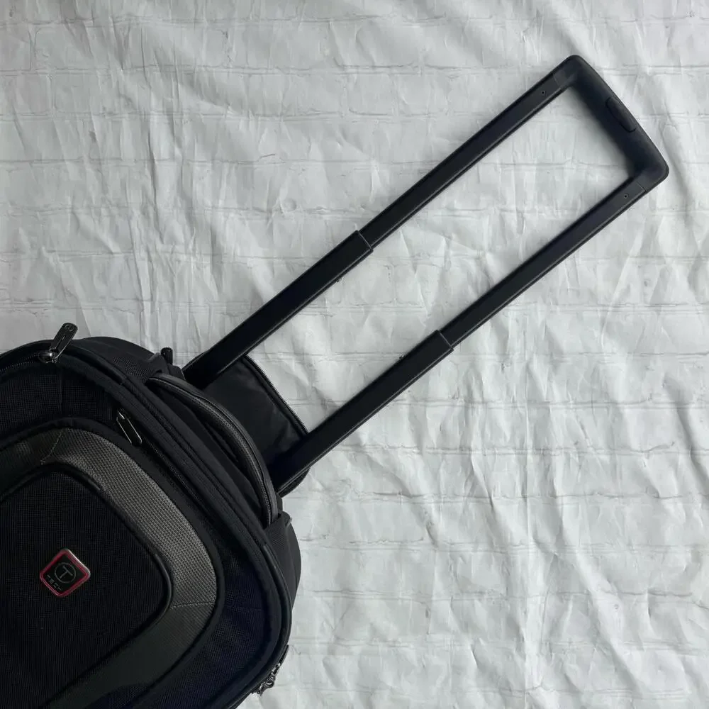 Tumi T Tech Wheeled Luggage Carry-on Ballistic Nylon Expandable 6720D - Picture 10 of 13